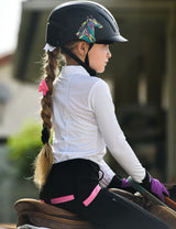 Girls Full Seat Breeches High Waist Zip Pockets