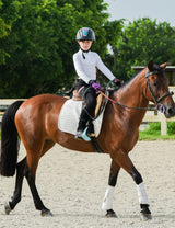 Girls Full Seat Breeches High Waist Zip Pockets