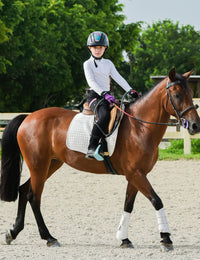 Girls Full Seat Breeches High Waist Zip Pockets