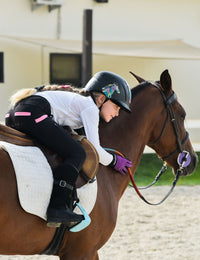 Girls Full Seat Breeches High Waist Zip Pockets