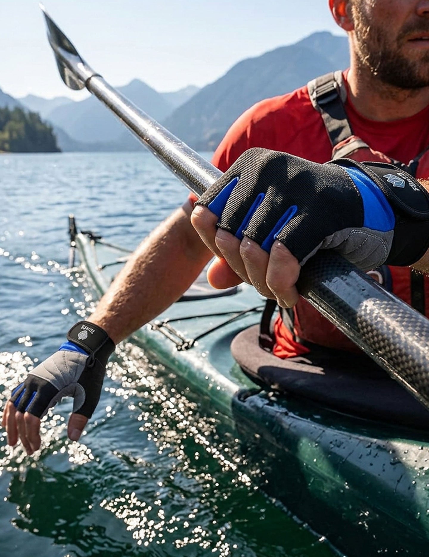Half Finger Padded Gloves for Water Sports