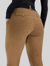 Women Full Seat Breeches Faux Back Pockets