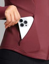Women Fleece Lined Horse Riding Jacket Stand Collar