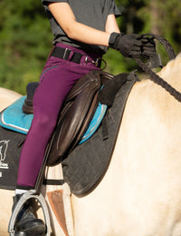 Girls Full Seat Breeches High Waist Zip Pockets