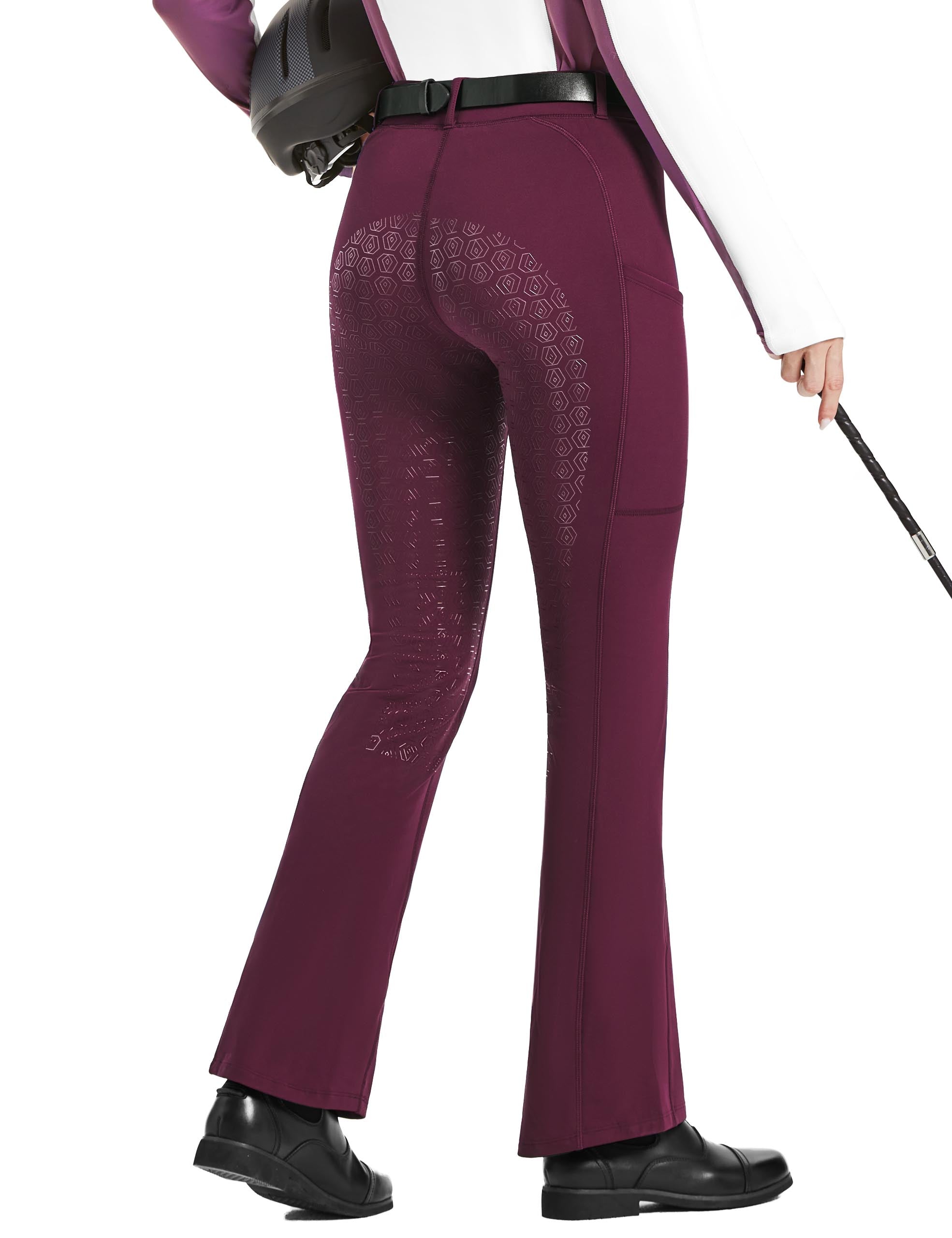 Women Bootcut Riding Pants Fleece Lined