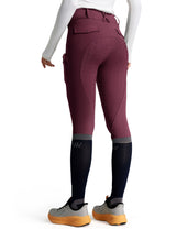 Women Fleece Lined Full Seat Breeches Faux Back Pockets