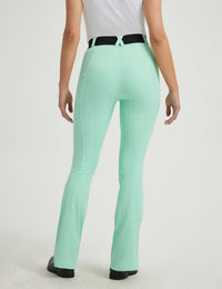 Damen Vollbesatz Bootcut Reithose mit Reißverschlusstaschen