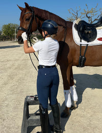 Women Full Seat Breeches Faux Back Pockets