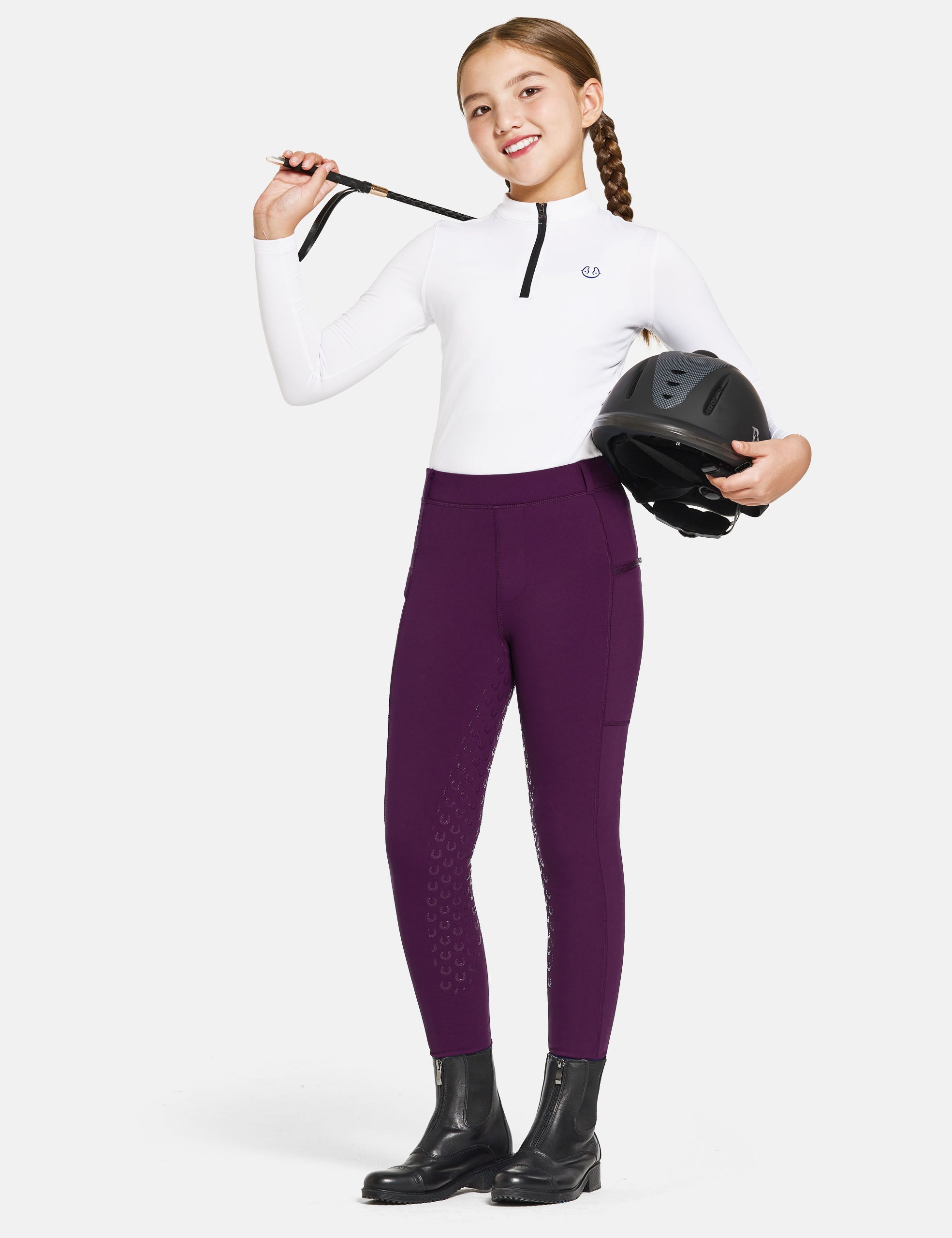 Girls Full Seat Breeches Fleece Lined