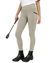 Girls Full Seat Breeches High Waist Zip Pockets