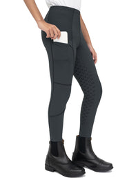 Girls Full Seat Breeches With Zip Pockets