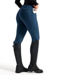Women Full Seat Breeches Faux Back Pockets