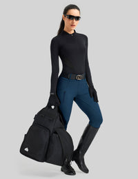 Women Full Seat Breeches Faux Back Pockets