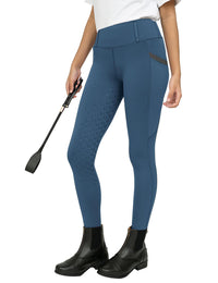Girls Full Seat Breeches High Waist Zip Pockets
