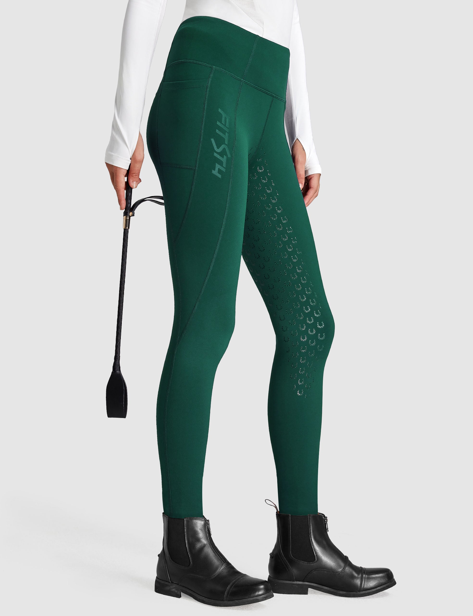 Women Full Seat Breeches High Waist Fleece Lined