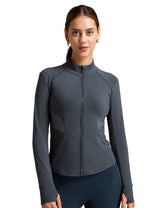 Women Fleece Lined Horse Riding Jacket Stand Collar