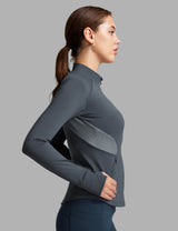 Women Fleece Lined Horse Riding Jacket Stand Collar