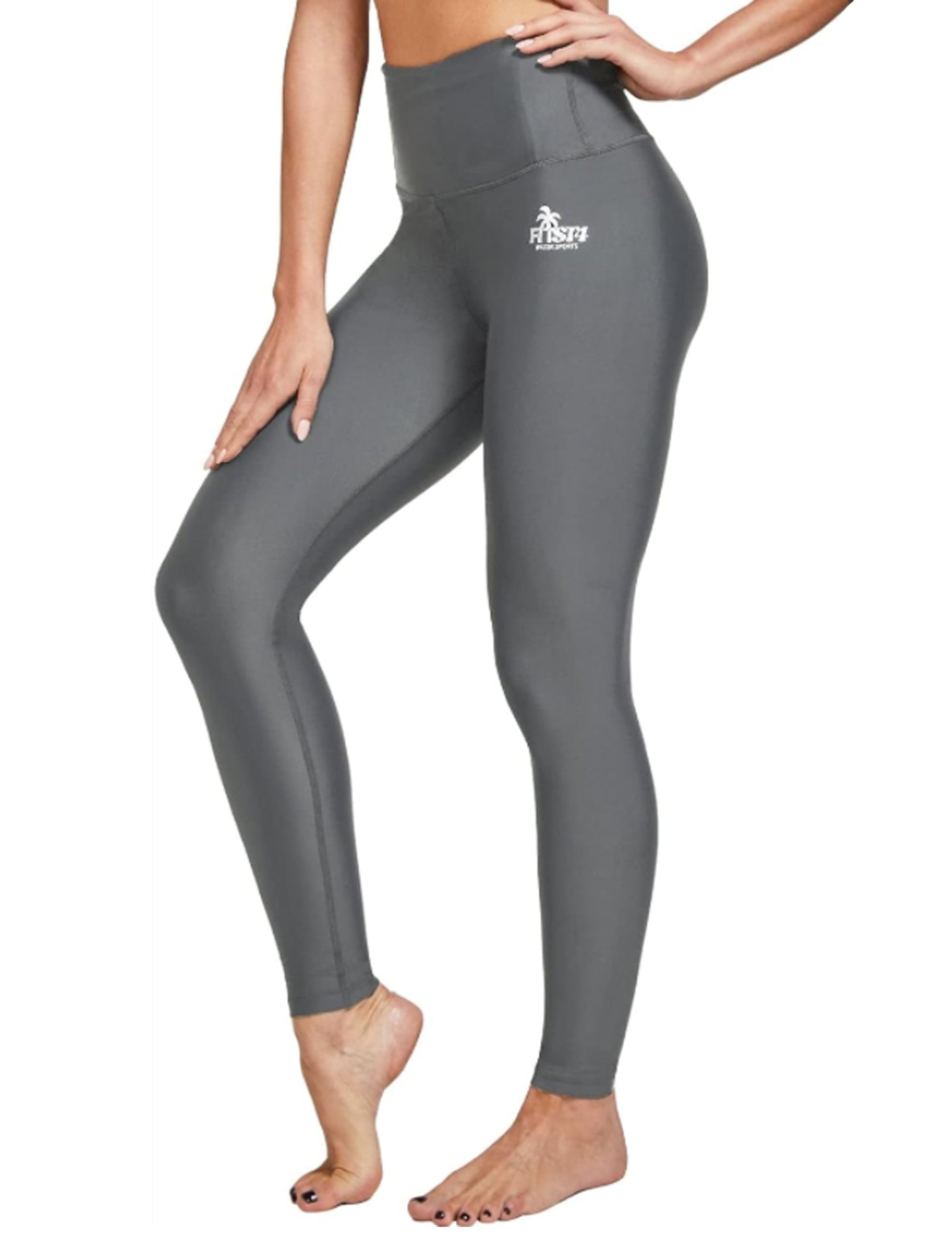 Damen Schwimmleggings mit hoher Taille 