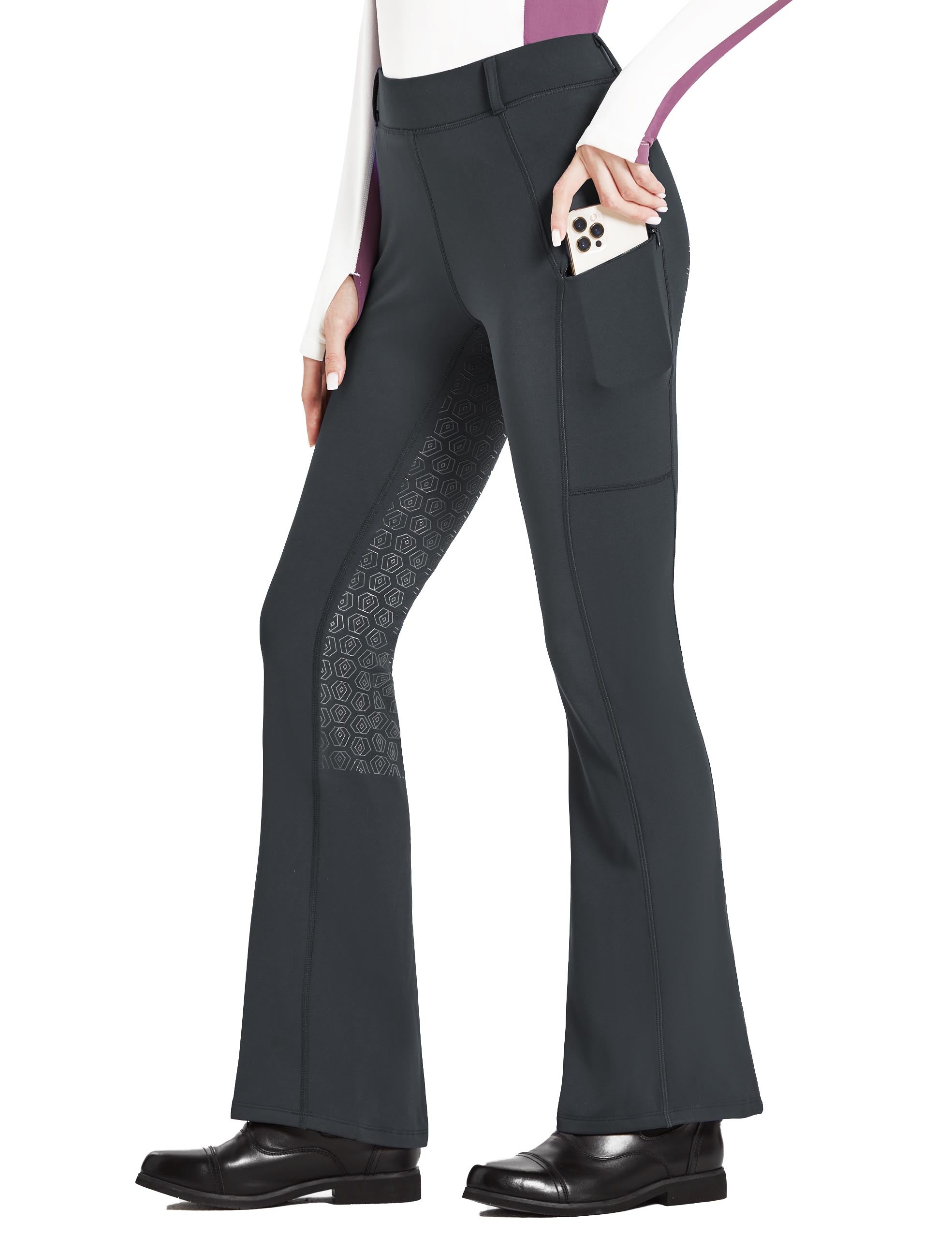 Women Bootcut Riding Pants Fleece Lined