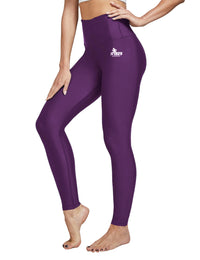 Damen Schwimmleggings mit hoher Taille 