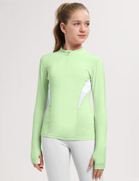 Girls Long Sleeves Shirt with Thumbholes