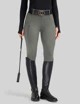 Women Full Seat Breeches Faux Back Pockets