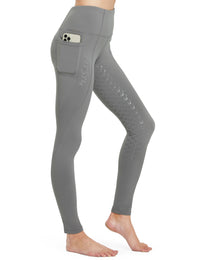 Women Full Seat Breeches High Waist Fleece Lined