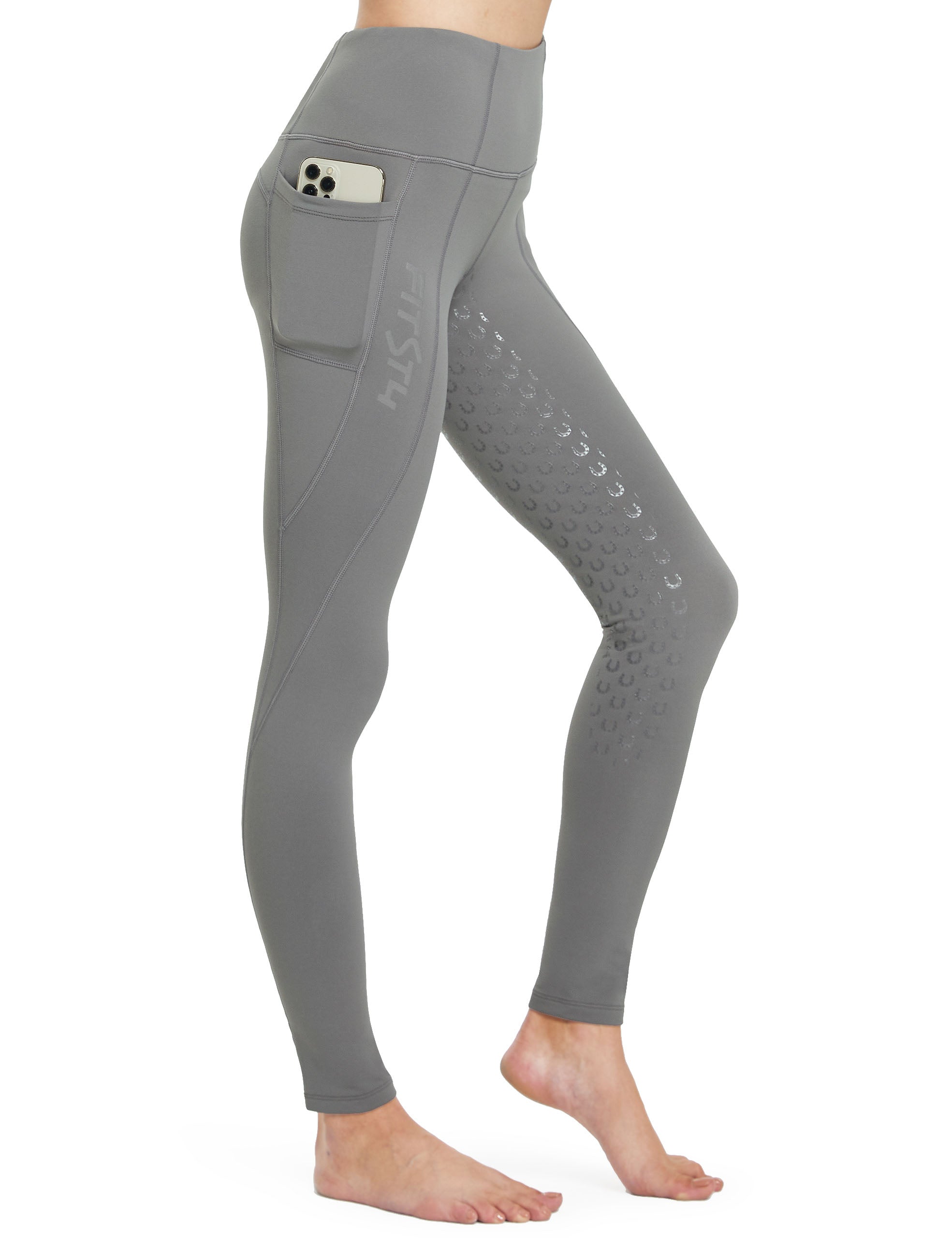 Women Full Seat Breeches High Waist Fleece Lined