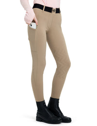 Girls Knee Patch Breeches Fleece Lined