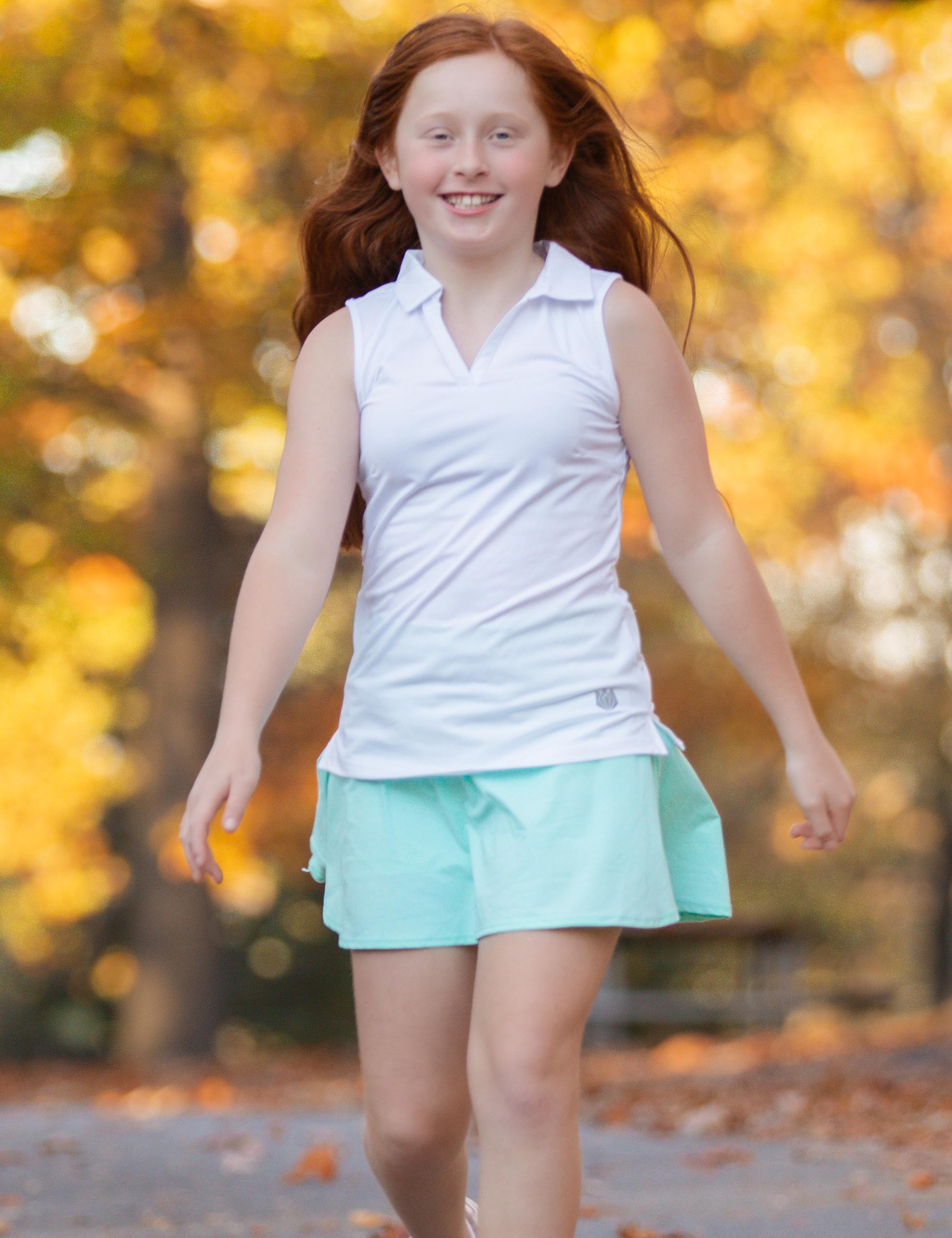 Girls Sports Skirt Mesh Lined