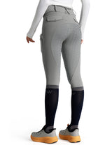 Women Fleece Lined Full Seat Breeches Faux Back Pockets
