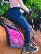 Girls Full Seat Breeches High Waist Zip Pockets