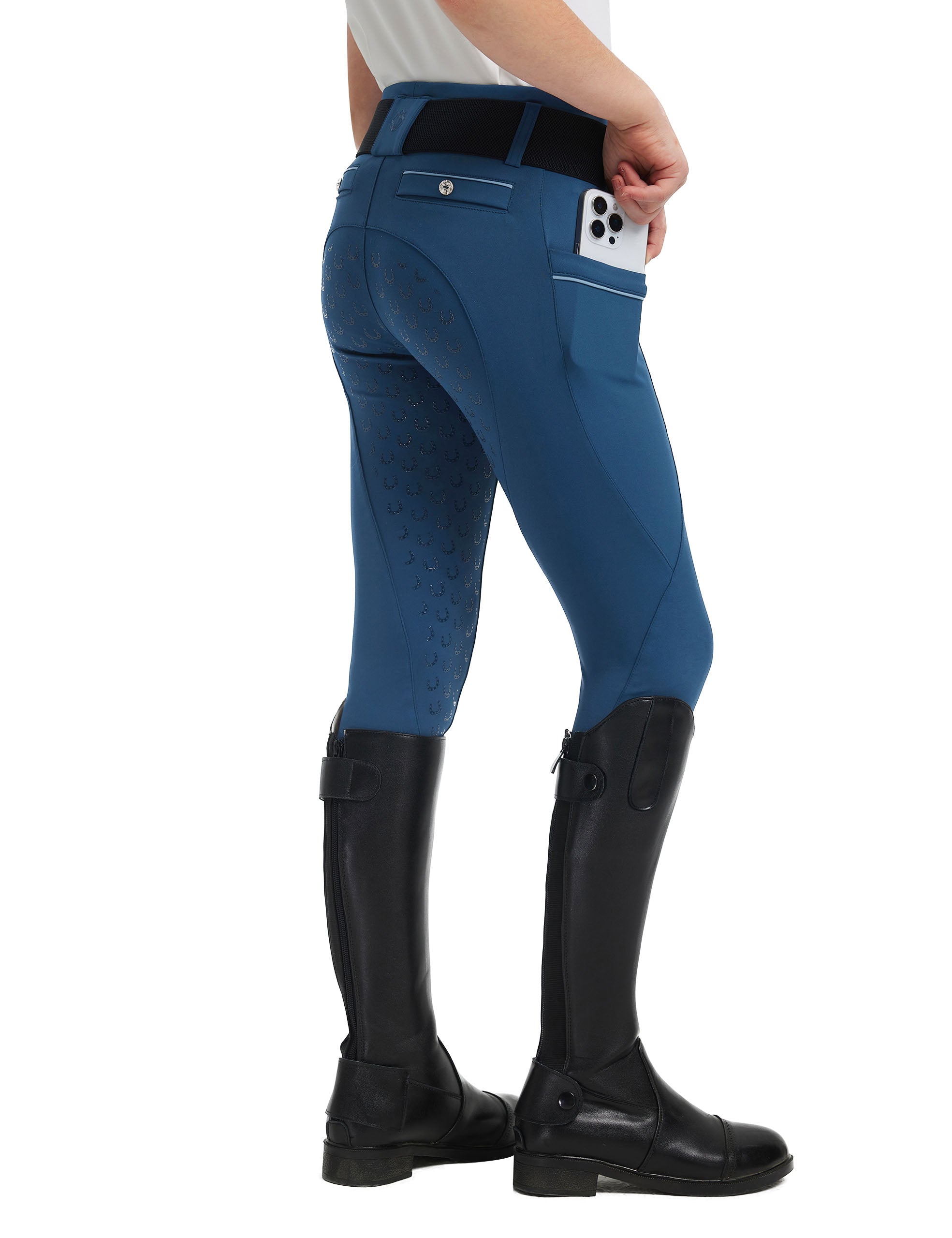 Girls Full Seat Breeches Faux Back Pockets