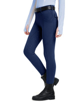 Girls Fleece Lined Full Seat Breeches Faux Back Pockets