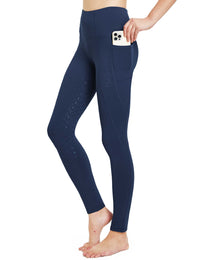 Women Full Seat Breeches High Waist Fleece Lined