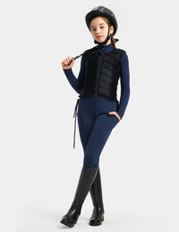 Girls Equestrian Outfit Shirt & Knee-Patch Breeches
