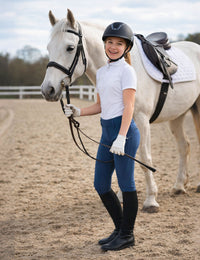 Girls Full Seat Breeches Faux Back Pockets