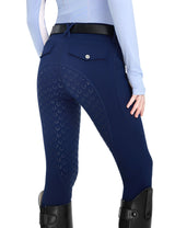 Girls Fleece Lined Full Seat Breeches Faux Back Pockets