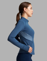 Women Fleece Lined Horse Riding Jacket Stand Collar