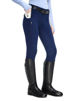 Girls Fleece Lined Full Seat Breeches Faux Back Pockets