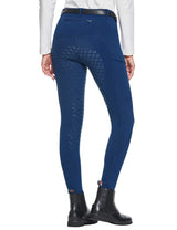 Pantalones de equitación de invierno para mujer con bolsillos con cremallera, medias de equitación con forro polar, pantalones ecuestres 