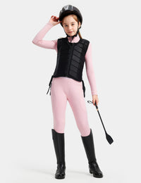 Girls Equestrian Outfit Shirt & Knee-Patch Breeches
