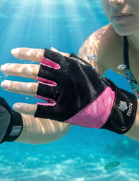 Gepolsterte Halbfingerhandschuhe für Wassersport