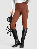 Women Full Seat Breeches High Waist Fleece Lined