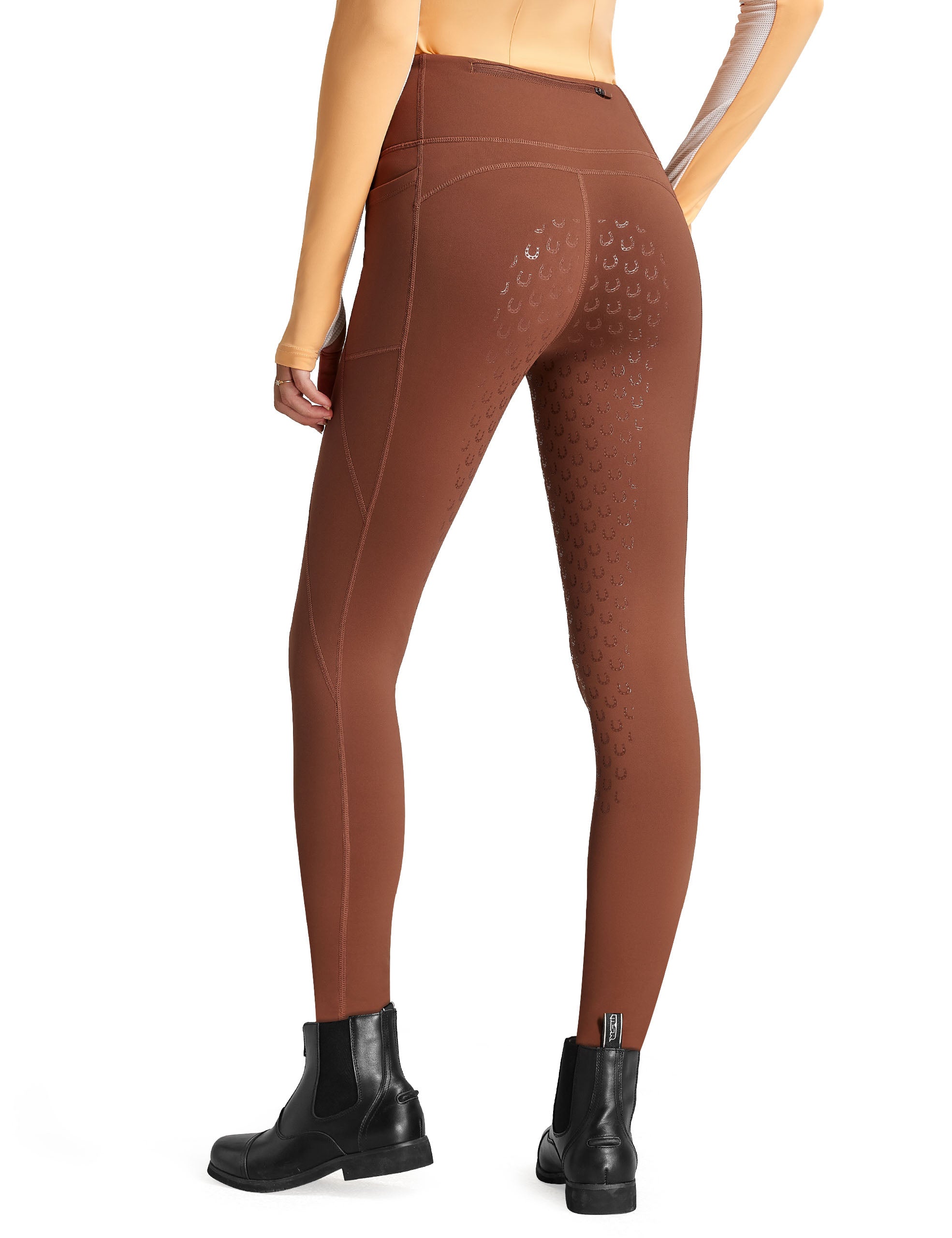 Women Full Seat Breeches High Waist Fleece Lined