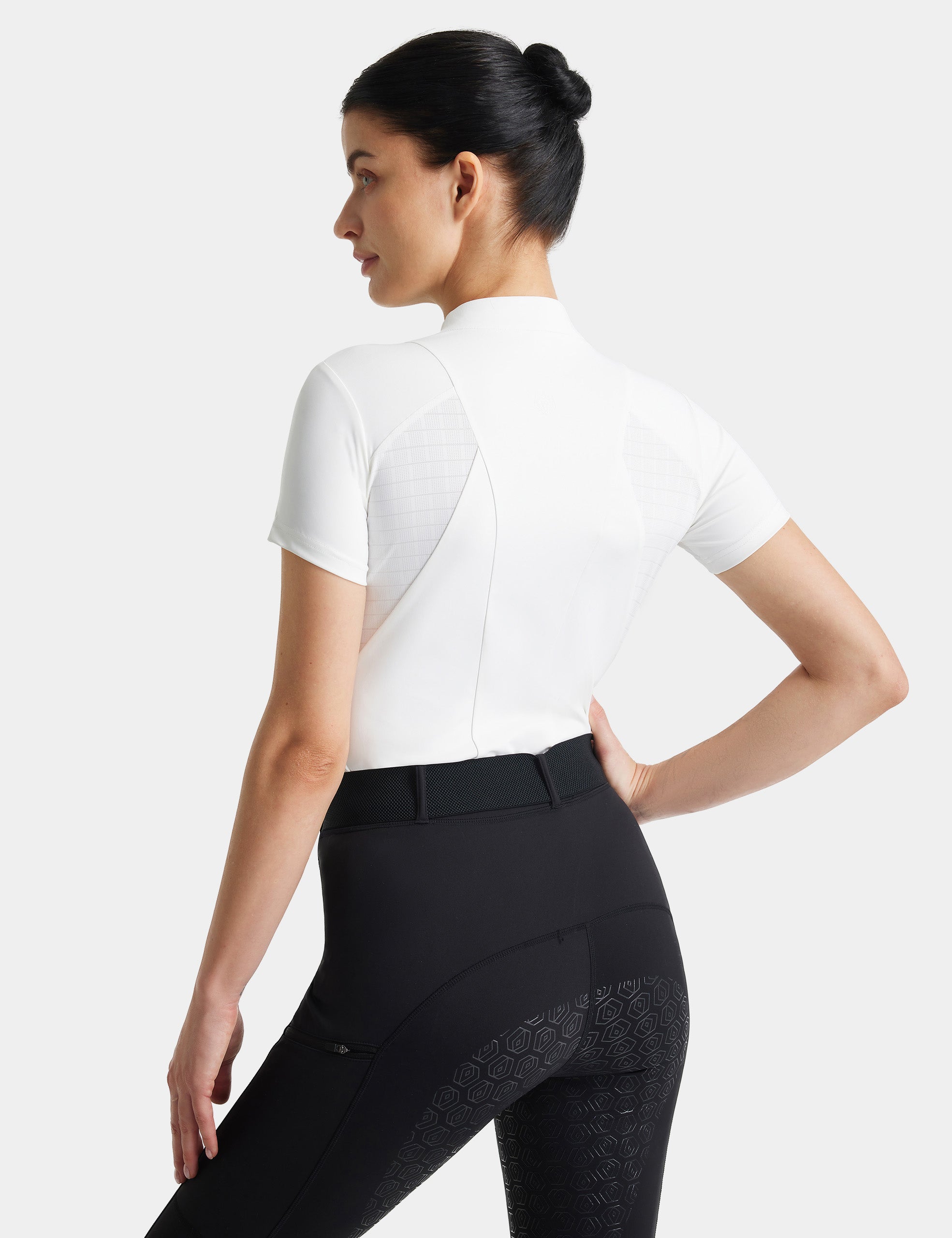 Women T-shirt Quarter Zip