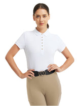 Women T-shirt Polo Collar with Buttons
