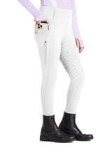 Girls Full Seat Breeches High Waist Zip Pockets