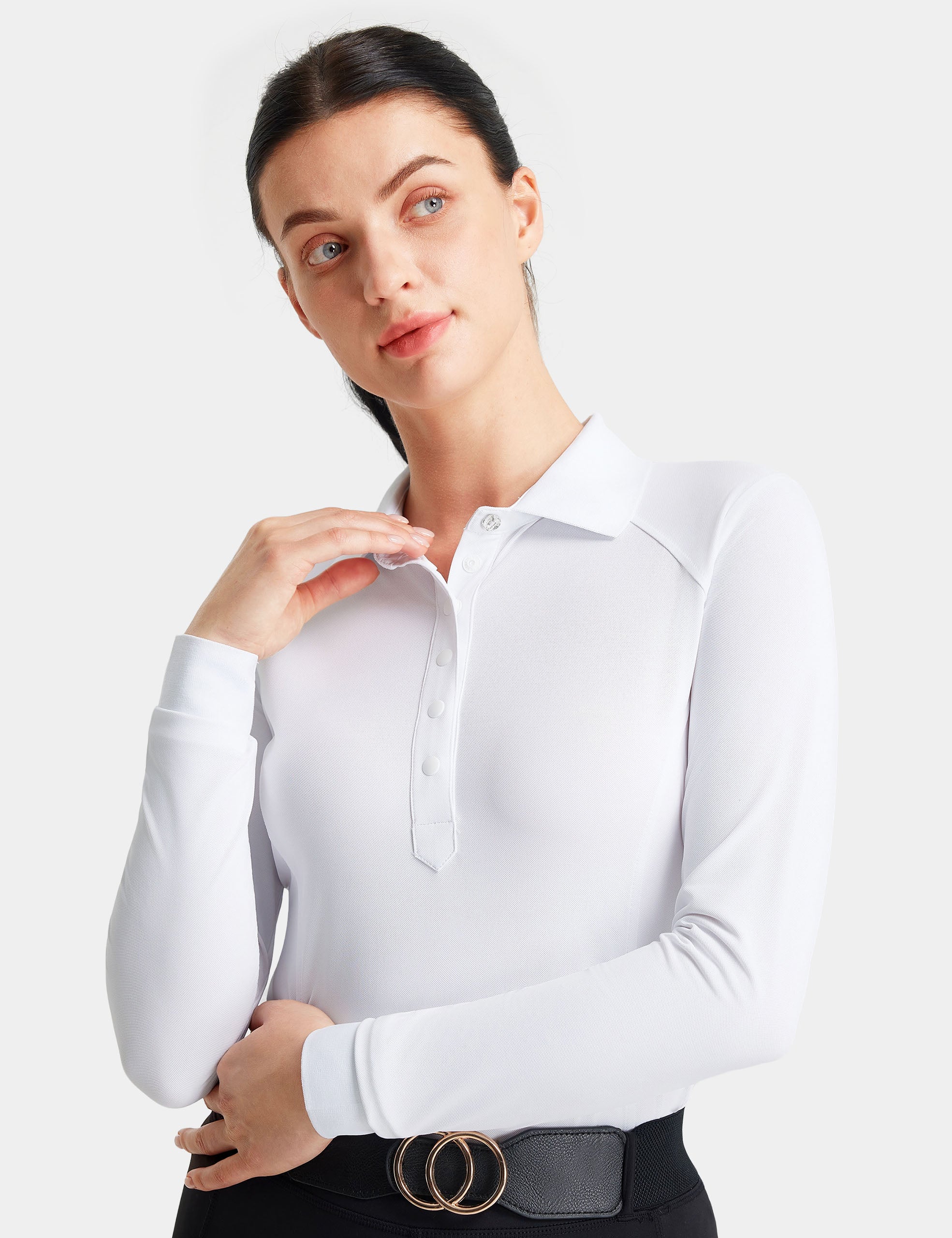 Women Long Sleeve Shirt Polo