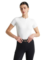 Women T-shirt Quarter Zip